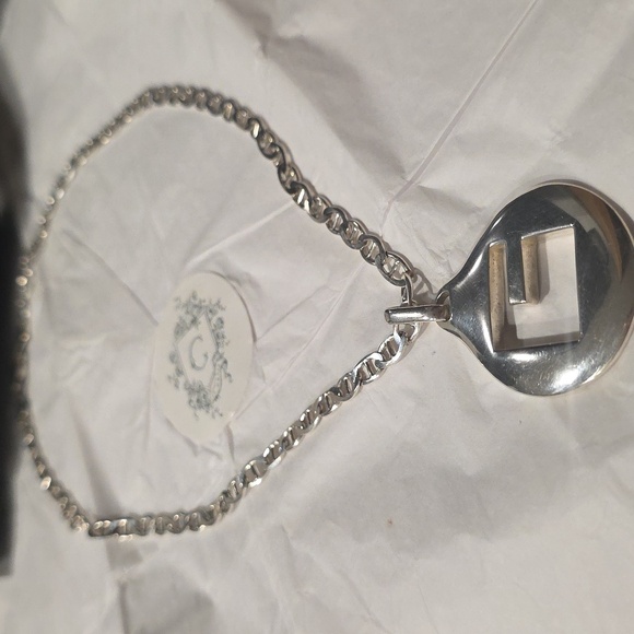 Gucci Square G Cut Out Sterling Silver Nickel - Picture 12 of 15